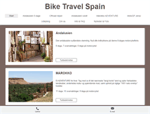 Tablet Screenshot of biketravelspain.com